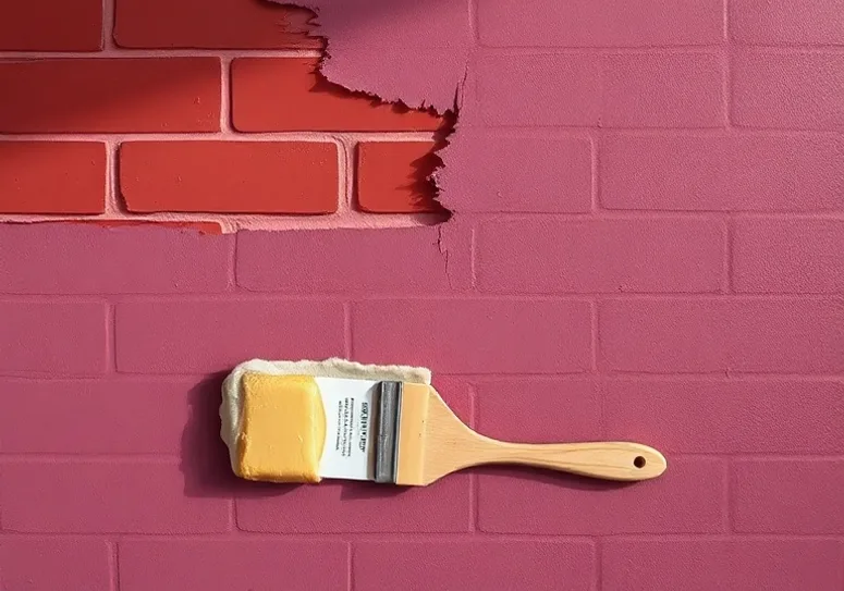 Ponçage et rebouchage des fissures avant mise en peinture