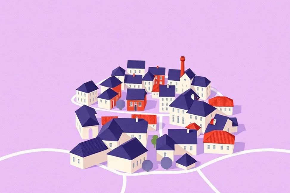 Carte du secteur d'intervention autour de Cergy (95000)